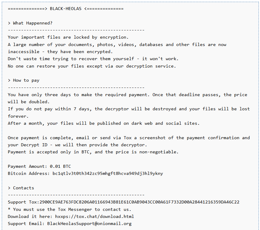 How to remove BLACK-HEOLAS-Ransomware