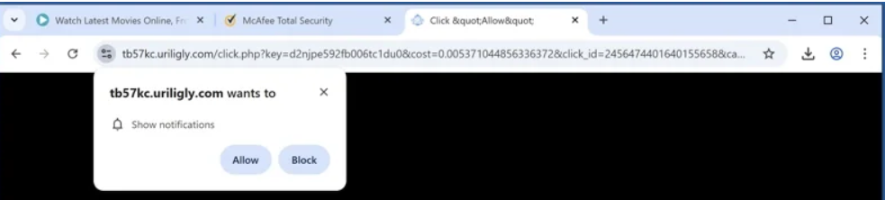 How to remove URILIGLY.COM